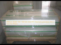 800mm عرض 150 / 100 Mic EVA PET لایه لایه حرارتی فیلم 3 اینچ برای عکس