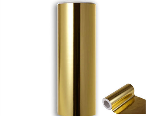 طلا نقره عالی فلزی درخشنده پلی استری فیلم PET فلزی گرم لامین برای چاپ بسته بندی