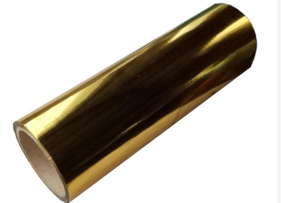 Good price 3000 متر خود چسبنده مخصوص آلومینیوم طلایی فلزی شده تصویری فیلم لمینت رول، 3 اینچ گرمای PET فلزی شده فیلم آنلاین