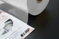 22mic Glossy EVA Glue PET Thermal Lamination Film Roll برای چاپ UV نقطه ای