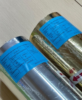 Good price رول فیلم PET آلومینیزه شده با فشرده سازی فیلم بسته بندی آینه ای با نوع اکستروژن چندگانه و لایه چسب EVA آنلاین