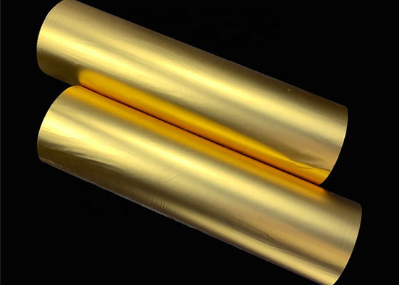 Good price سطح فلزی درخشنده BOPP فیلم لمینت حرارتی طلا 1500m برای بسته بندی هدیه آنلاین